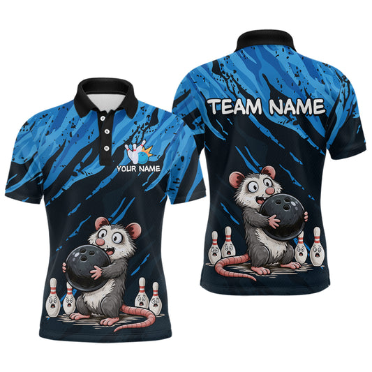 Custom Funny Opossum Bowling Team Jersey Ugly Bowling Shirt League for Men Bowling Gift QZT846
