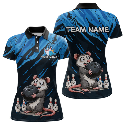 Custom Funny Opossum Bowling Team Jersey Ugly Bowling Shirt League for Women Bowling Gift QZT846