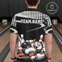 Load image into Gallery viewer, Personalized Funny Opossum Bowling Shirt Bowling Jersey for Men Bowling Polo &amp; Quarter-Zip QZT847
