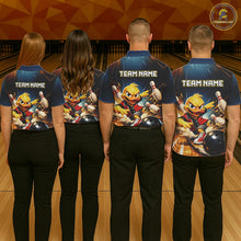 Load image into Gallery viewer, Personalized Funny Duck Bowling Team Shirt for Women Bowling League Uniform Polo &amp; 1/4-Zip QZT858