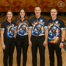 Load image into Gallery viewer, Personalized Funny Shark Bowling Team Shirt Bowling Jersey for Men Polo &amp; Quarter-Zip QZT948