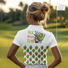 Load image into Gallery viewer, Personalized Funny Cactus Flower Pattern Womens Golf Polo Shirts Custom Cactus Golf Shirt Golfer Gift NHN0013