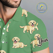 Load image into Gallery viewer, Mens Golf Polo Shirt Custom Funny Labrador Retriever Team Mens Golf Top, Dog Lover Gift NHN0215