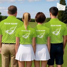 Load image into Gallery viewer, Funny Alligator Golf Polo Shirt For Men Custom Name Green Mens Golf Apparel Funny Golf Gifts NHN0104