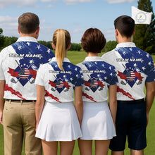 Load image into Gallery viewer, American Flag Mens Golf Polo Shirts Custom Patriotic Team Golf Shirts For Men Golf Gifts NHN0008