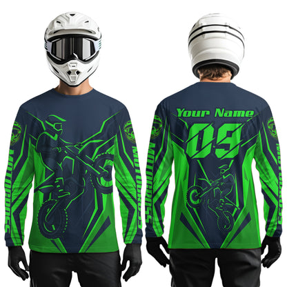 Green Custom Motocross Jersey Men Women Kid Dirt Bike Shirts Motorcycle Riding Shirt XM441