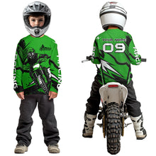 Load image into Gallery viewer, Green Custom Motocross Jersey Men Women Kid Dirt Bike Shirts Off road Riding Shirt XM465
