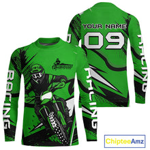 Load image into Gallery viewer, Green Custom Motocross Jersey Men Women Kid Dirt Bike Shirts Off road Riding Shirt XM465