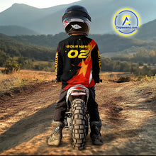 Load image into Gallery viewer, Flaming Motocross Racing Jersey Custom for Women Kid Men Dirt Bike Off road Shirt XM470