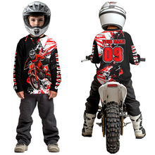 Load image into Gallery viewer, Red Motocross Jersey Kids Women Men Custom Dirt Bike Shirts Motorcycle Shirt XM495