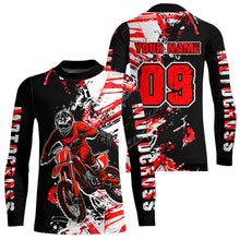 Load image into Gallery viewer, Red Motocross Jersey Kids Women Men Custom Dirt Bike Shirts Motorcycle Shirt XM495