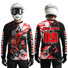 Load image into Gallery viewer, Red Motocross Jersey Kids Women Men Custom Dirt Bike Shirts Motorcycle Shirt XM495