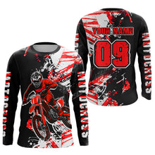 Load image into Gallery viewer, Red Motocross Jersey Kids Women Men Custom Dirt Bike Shirts Motorcycle Shirt XM495
