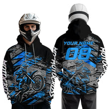 Load image into Gallery viewer, Custom Motocross Hoodie Men Women Adult Dirt Bike Hoodie Off road Racing Shirt MH415