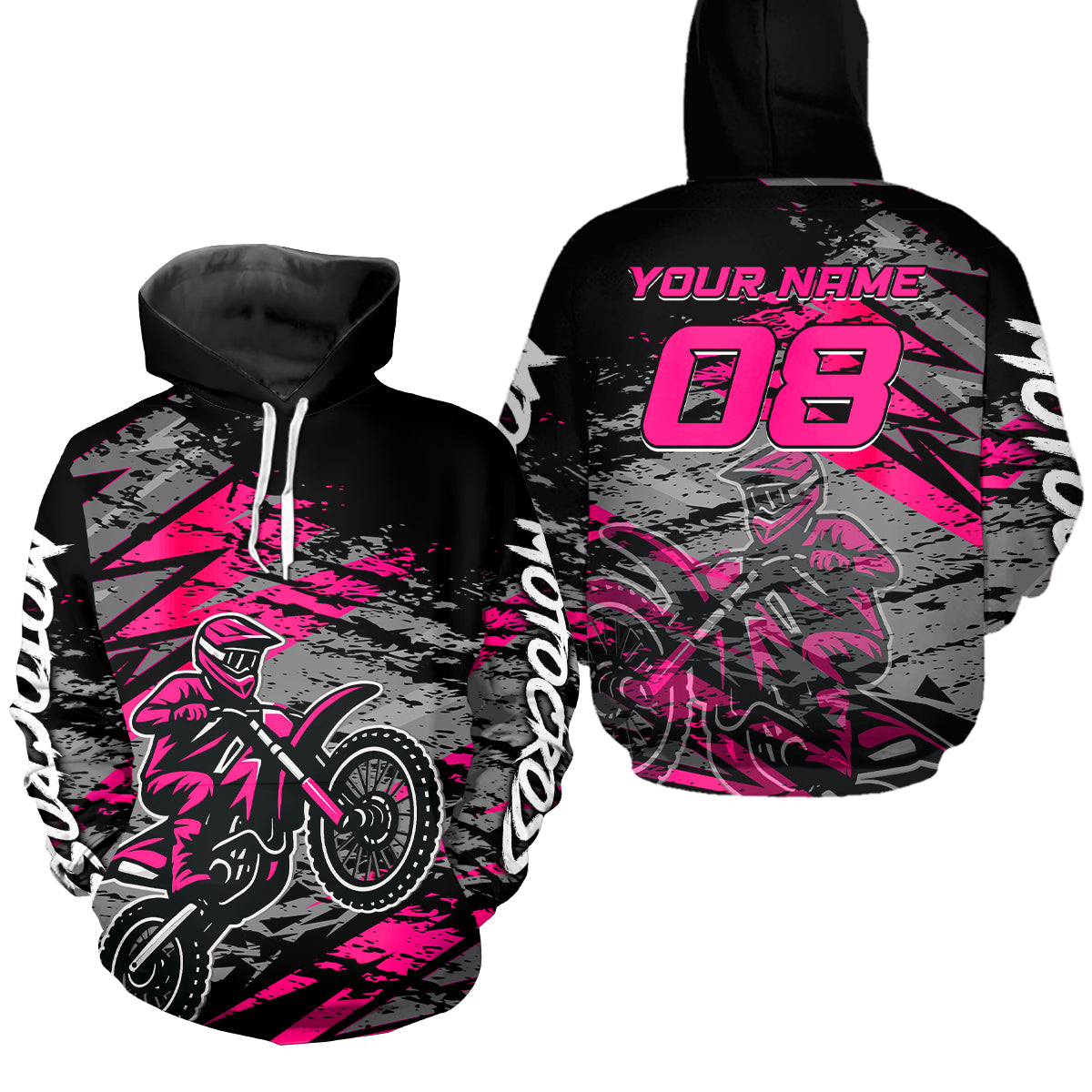 Custom Motocross Hoodie Men Women Adult Dirt Bike Hoodie Off road Racing Shirt MH415