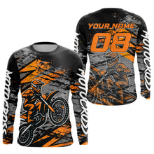 Load image into Gallery viewer, Orange Motocross Jersey Custom Dirt Bike Shirts Men Kid Women Racing Offroad Jersey XM415