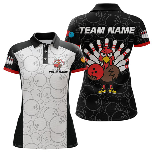 Funny Turkey Bowling Shirts for Women Men Team Bowling Jerseys for Thanksgiving MBL177