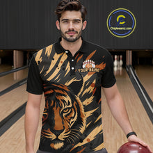 Load image into Gallery viewer, Tiger Bowling Shirts for Team Women Men Custom Tiger Bowling Polo &amp; 1/4 Zip Shirt MBL183