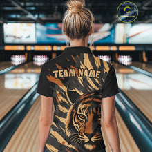 Load image into Gallery viewer, Tiger Bowling Shirts for Team Women Men Custom Tiger Bowling Polo &amp; 1/4 Zip Shirt MBL183