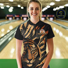 Load image into Gallery viewer, Tiger Bowling Shirts for Team Women Men Custom Tiger Bowling Polo &amp; 1/4 Zip Shirt MBL183