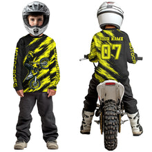 Load image into Gallery viewer, Yellow Motocross Jersey Men Kid Women Dirt Bike Jersey Custom Motorcycle Riding Shirt XM483