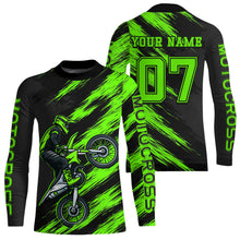 Load image into Gallery viewer, Green Motocross Jersey Men Kid Women Dirt Bike Jersey Custom Motorcycle Riding Shirt XM483