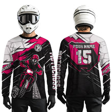 Load image into Gallery viewer, Pink Motocross Jersey Custom Dirt Bike Shirts for Men Kid Women Motorcycle Shirt XM488