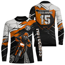Load image into Gallery viewer, Orange Motocross Jersey Custom Dirt Bike Shirts for Men Kid Women Motorcycle Shirt XM488