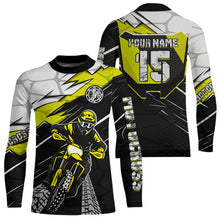 Load image into Gallery viewer, Yellow Motocross Jersey Custom Dirt Bike Shirts for Men Kid Women Motorcycle Shirt XM488