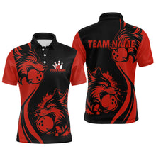 Load image into Gallery viewer, Red Wolf Bowling Shirts for Team Men Women Custom Wolf Bowling Jerseys for Couples MBL197