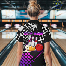 Load image into Gallery viewer, Purple Beer Bowling Shirts for Team Women Men Beer Bowling Polo&amp;1/4 Zip Bowl League MBL255