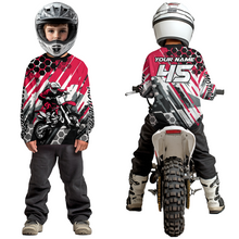 Load image into Gallery viewer, Pink Motocross Racing Jersey Kid Women Men Custom Dirt Bike Shirts Riding Shirt XM423