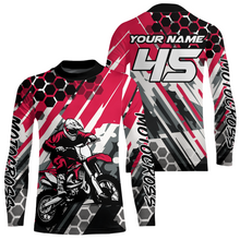 Load image into Gallery viewer, Pink Motocross Racing Jersey Kid Women Men Custom Dirt Bike Shirts Riding Shirt XM423