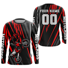 Load image into Gallery viewer, Red Custom Motocross Jersey for Men Women Kid Dirt Bike Shirts Moto Racing Shirt XM461