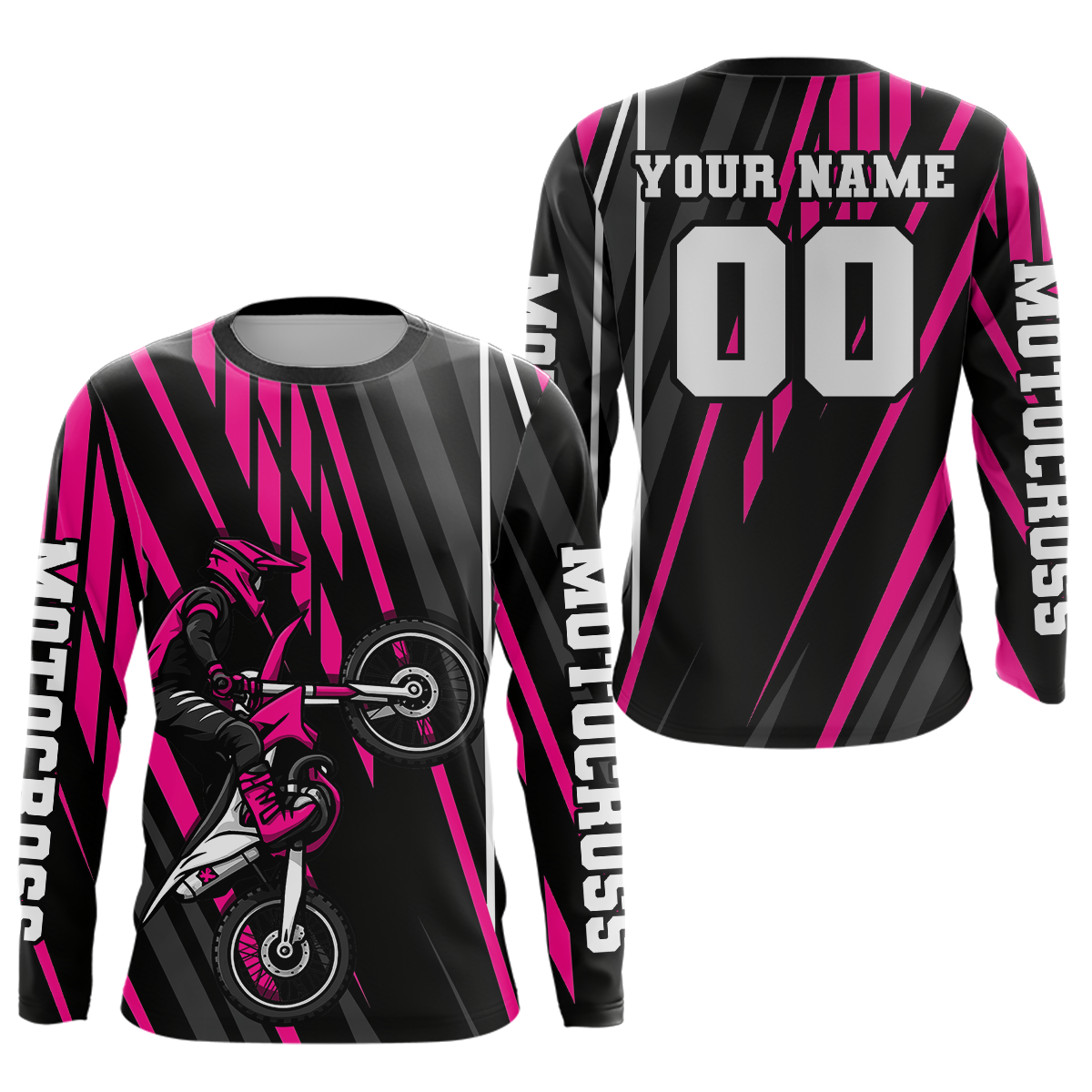 Pink Custom Motocross Jersey for Men Women Kid Dirt Bike Shirts Moto Racing Shirt XM461