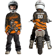 Load image into Gallery viewer, Orange Custom Motocross Racing Jersey Men Women Kid Dirt Bike Shirts Off road Shirt XM468