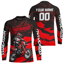 Load image into Gallery viewer, Red Custom Motocross Racing Jersey Men Women Kid Dirt Bike Shirts Off road Shirt XM468