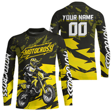 Load image into Gallery viewer, Yellow Custom Motocross Racing Jersey Men Women Kid Dirt Bike Shirts Off road Shirt XM468