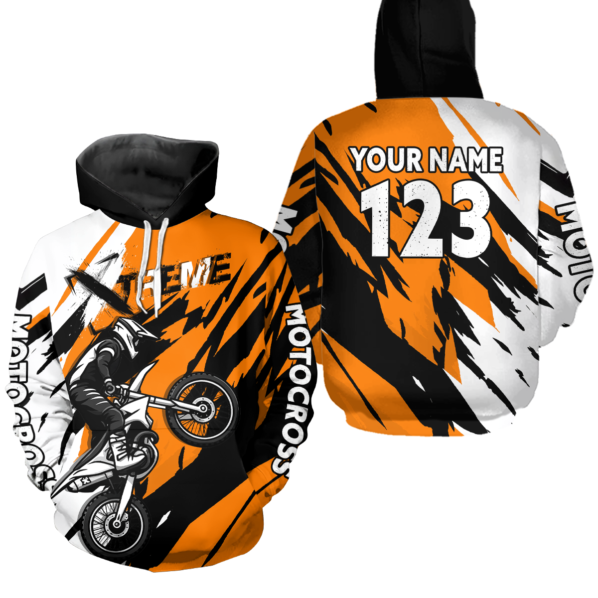 Custom Motocross Hoodie for Adult Men Women Dirt Bike Racing Hoodie Riding Shirt MH472