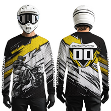 Load image into Gallery viewer, Yellow Motocross Jersey for Men Kid Women Dirt Bike Jersey Youth Motorcycle Riding Shirt XM487