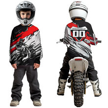 Load image into Gallery viewer, Red Motocross Jersey for Men Kid Women Dirt Bike Jersey Youth Motorcycle Riding Shirt XM487