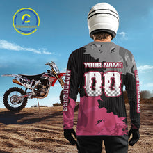 Load image into Gallery viewer, Pink Custom Motocross Racing Jersey for Kid Men Women Dirt Bike Shirts Moto Shirt XM478