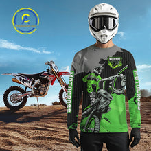 Load image into Gallery viewer, Green Custom Motocross Racing Jersey for Kid Men Women Dirt Bike Shirts Moto Shirt XM478