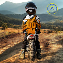 Load image into Gallery viewer, Custom Orange Motocross Racing Jersey Men Kid Women Dirt Bike Shirts Riding Shirt XM479