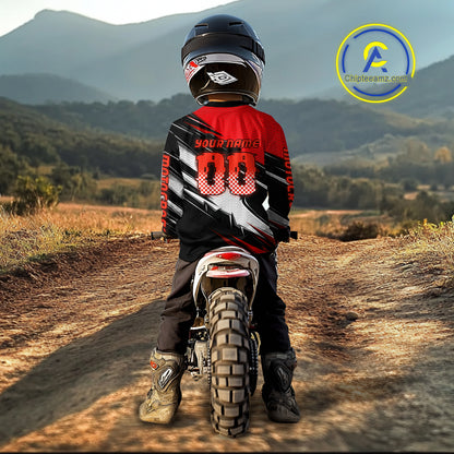Custom Red Motocross Jersey Men Kid Women Dirt Bike Jersey Motorcycle Riding Shirt XM486
