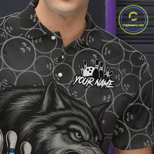 Load image into Gallery viewer, Gray Wolf Bowling Shirts for Team Women Men Wolf Bowling Jerseys Custom MBL198