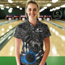 Load image into Gallery viewer, Gray Wolf Bowling Shirts for Team Women Men Wolf Bowling Jerseys Custom MBL198