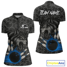 Load image into Gallery viewer, Gray Wolf Bowling Shirts for Team Women Men Wolf Bowling Jerseys Custom MBL198
