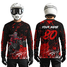 Load image into Gallery viewer, Red Youth ATV Motocross Shirts Kid Men Women Custom Off-Road Quad Bike Shirt UPF30+ DNT77