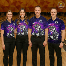 Load image into Gallery viewer, Custom Funny Galaxy Alligator Bowling Jersey for Women Bowling Tournament Polo &amp; 1/4 Zip Bowling Team Shirts HNT218
